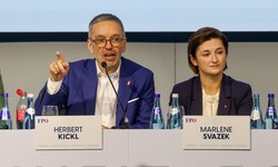 Kickl-Stellvertreterin Svazek referiert bei der AfD-Landtagsfraktion aus Sachsen-Anhalt.