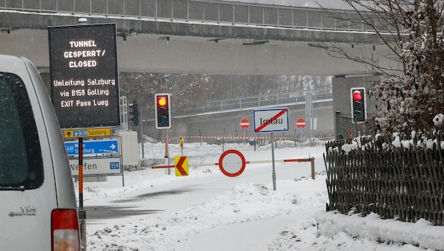 Die einzige Alternative in Richtung Stadt Salzburg führt derzeit durch das Salzachtal.