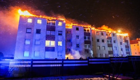 Was in der Silvesternacht in Traun nicht verbrannte, wurde vom Löschwasser beschädigt – die ...