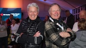 Trafen sich auch 50 Jahre nach Olympia in Innsbruck wieder zu einem Skirennen: Bernhard Russi ...