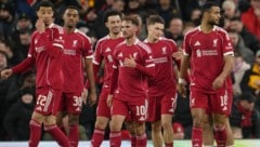 Freude und Erleichterung bei den Liverpool-Spielern