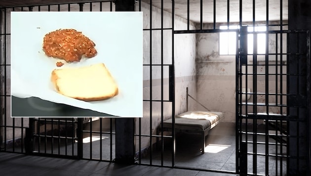 So sieht er aus, der berühmt-berüchtigte Warden-Burger, der Politikern und Insassen des Butler ...