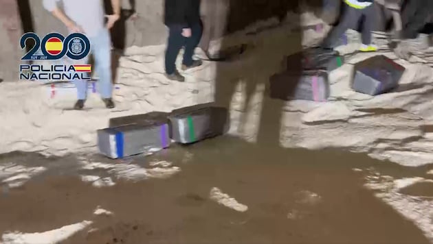 Die Kokain-Päckchen waren im Salz versteckt.