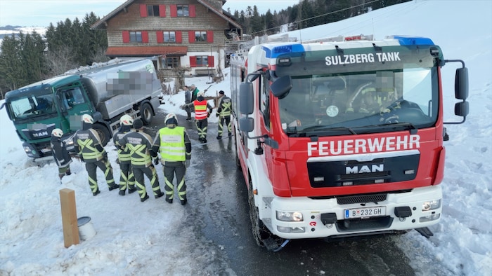Feuerwehreinsatz im Schnee