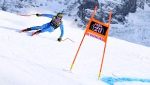Giovanni Franzoni war am Dienstag klar der Schnellste in Wengen.