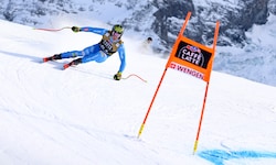 Giovanni Franzoni war am Dienstag klar der Schnellste in Wengen.