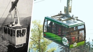 Am 9. Juni 1926 wurde die erste Rax-Seilbahn in Betrieb genommen. Damals nannte man sie ...
