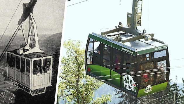 Am 9. Juni 1926 wurde die erste Rax-Seilbahn in Betrieb genommen. Damals nannte man sie noch ...