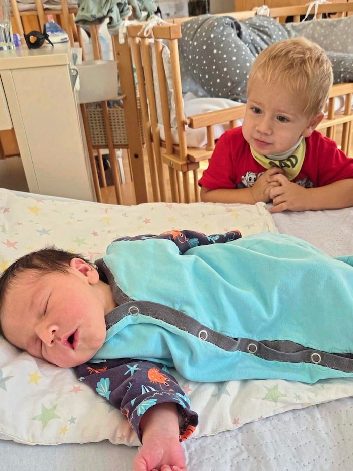 Fabian with baby Julian from Gratwein