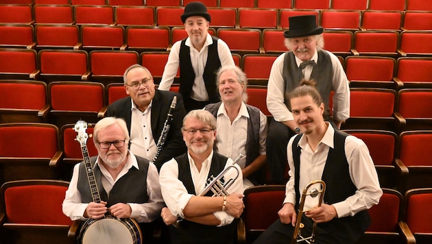 Die Very Old Stoariegler Dixielandband feiert heuer den 50er.
