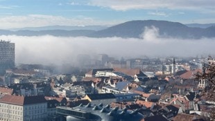Graz ist für die häufige Inversionswetterlage bekannt.
