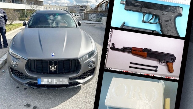 Maserati, Pistolen, Kalashnikov, Kokain: das wilde Leben der Salzburger Kokain-Bande.