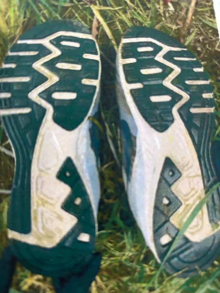 ... auch die Sportschuhe des Top-Juristen.