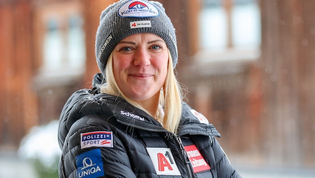 Bei den Olympischen Spielen 2022 verpasste Kathi Truppe im Riesentorlauf knapp eine Medaille. ...