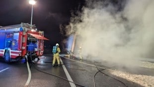 Löscheinsatz auf der Tauernautobahn im Salzburger Pongau