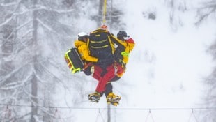 Magdalena Egger wurde mit dem Helikopter ins Krankenhaus gebracht.