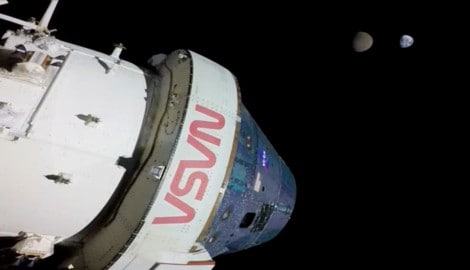 Das NASA-Raumfahrzeug Orion soll künftig wieder Menschen zum Mond bringen.