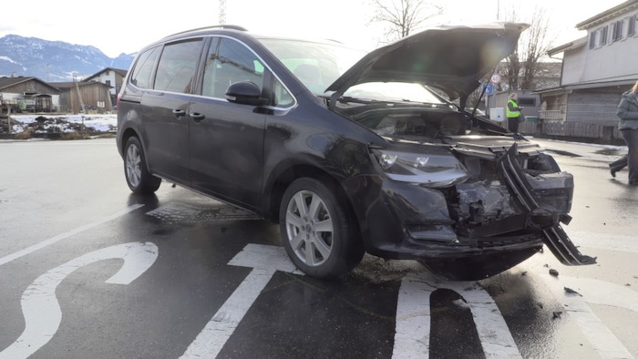 Eines der beiden Unfallautos.