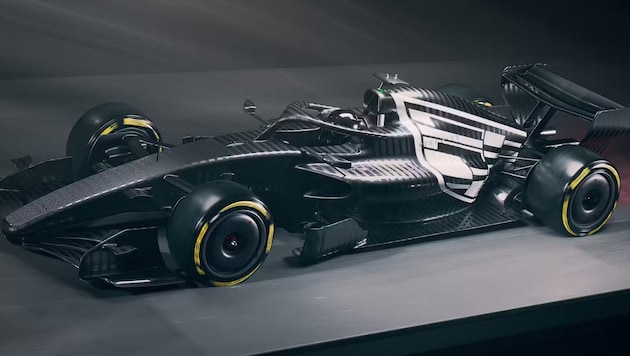 Cadillac präsentiert eine Sonderlackierung für die Tests in Barcelona.