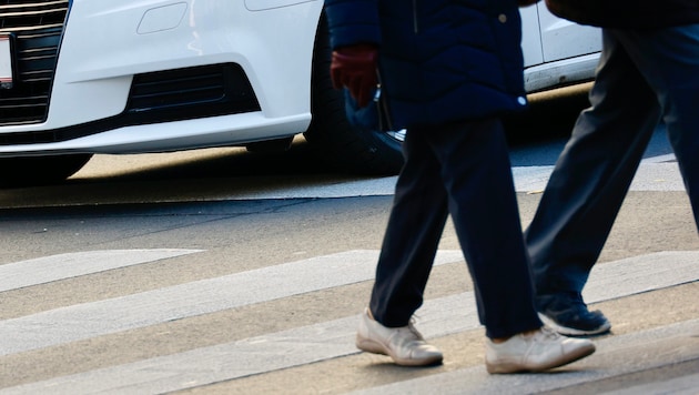 Zur Kollision kam es auf einem Schutzweg.