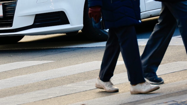 Zur Kollision kam es auf einem Schutzweg.