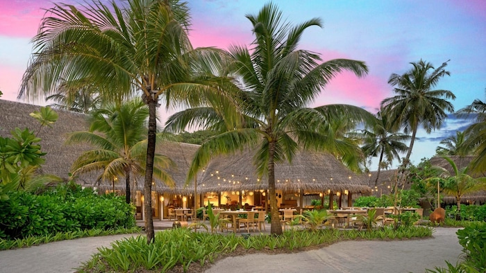 Vier verschiedene Restaurants stehen den Gästen auf der kleinen Insel zur Auswahl.