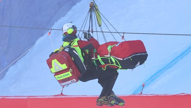 Als Aleks Kilde vor zwei Jahren in Wengen stürzte und mit dem Hubschrauber abtransportiert ...