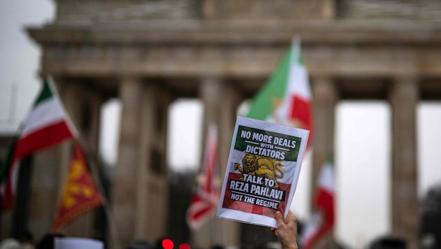 Auch in Berlin wird derzeit gegen das iranische Regime protestiert.