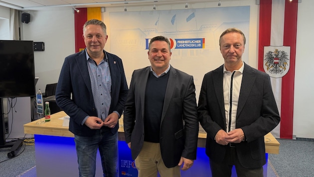 Zufrieden mit der Entscheidung: Petschnig, Ries und Tschürtz.