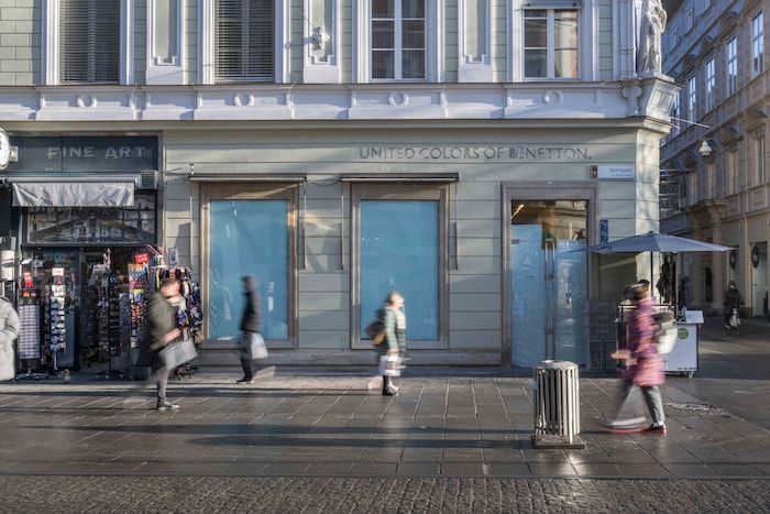 Die Benetton-Filiale in der Herrengasse hat bisher noch keinen Nachmieter.