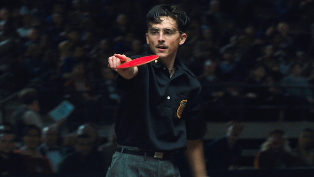 Timothée Chalamet spielt die Hauptrolle in „Marty Supreme“.