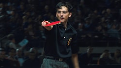 Timothée Chalamet spielt die Hauptrolle in „Marty Supreme“.