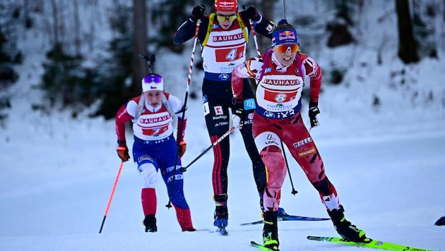 Anna Gandler (re.) war Österreichs Startläuferin.