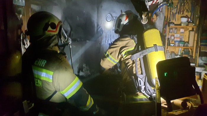 Der Bewohner musste durch das Rote Kreuz versorgt werden.