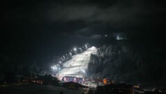 Auf der Hermann Maier-Weltcupstrecke in Flachau leuchtet das Flutlicht ab dem Jahr 2027 bei ...