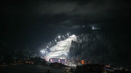 Auf der Hermann Maier-Weltcupstrecke in Flachau leuchtet das Flutlicht ab dem Jahr 2027 bei ...