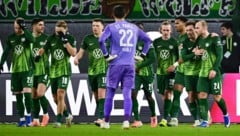 Wolfsburg durfte spät über den Heimsieg jubeln.