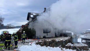 Das Erdgeschoß war bereits voll in Flammen gestanden.