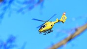 Der Schwerverletzte wurde vom Notarzthubschrauber geborgen (Symbolbild).