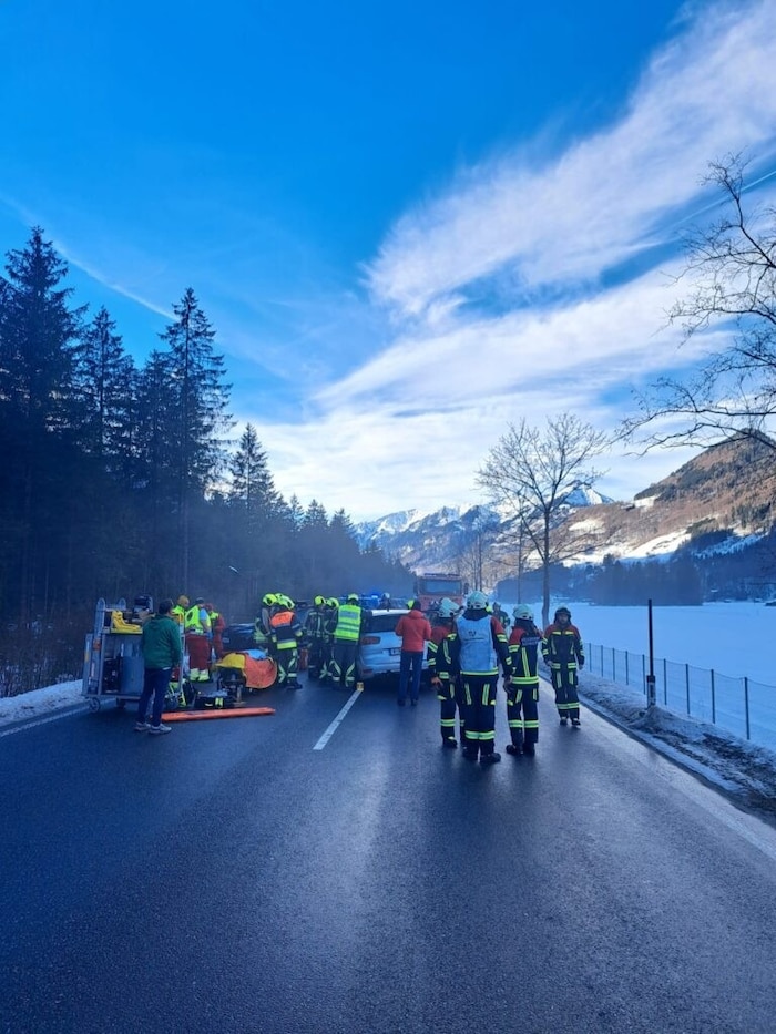 Ein Großaufgebot der Rettungskräfte war im Bregenzerwald vor Ort.