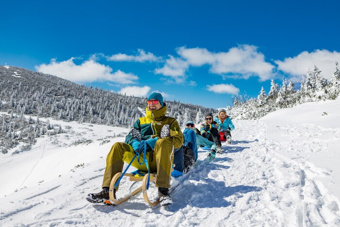 Auch Rodeln ist momentan fast überall möglich.
