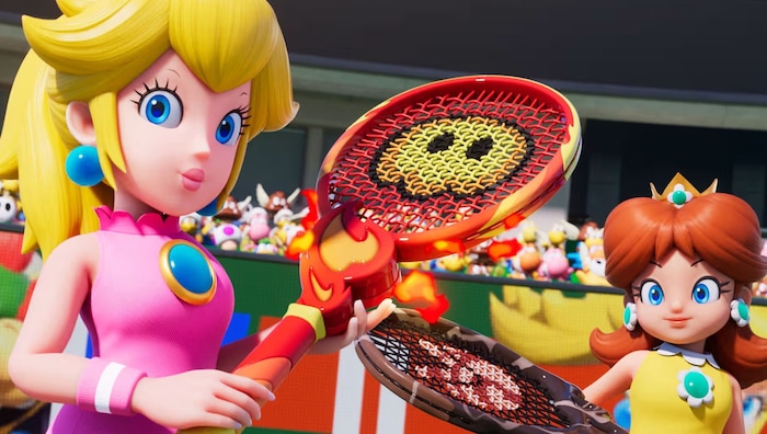 In „Mario Tennis Fever“ treten insgesamt 38 Nintendo-Helden gegeneinander an.
