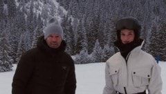 Jason Statham und Rosie Huntington-Whiteley schickten Grüße aus dem Urlaub in Ehrwald in Tirol.