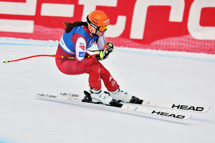 Leonie Zegg lag bei der ersten Zwischenzeit noch in Front.