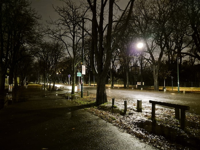 Die Prater Hauptallee in Wien ist einer jener Orte, die nachts gerne gemieden werden.