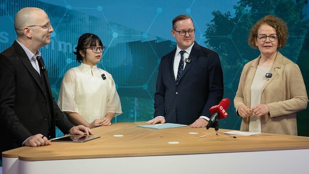 Am Donnerstag gaben Lehrgang-Absolventin Thi Linh Chi Tran, Landesrätin Christiane ...