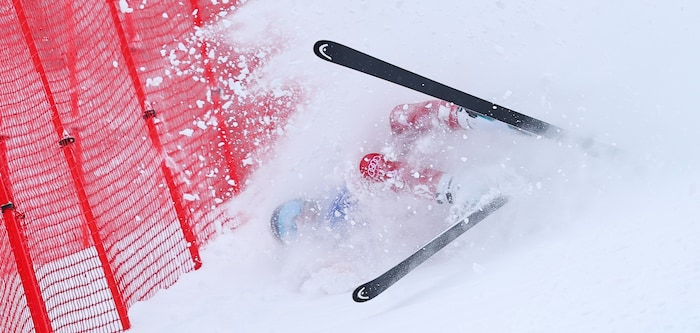 Beim Sturz in Zauchensee landete Magdalena Egger im Fangnetz.