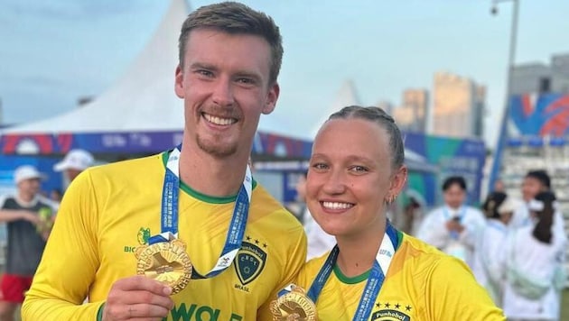 Bruno Arnold und Freundin Manu Zott.