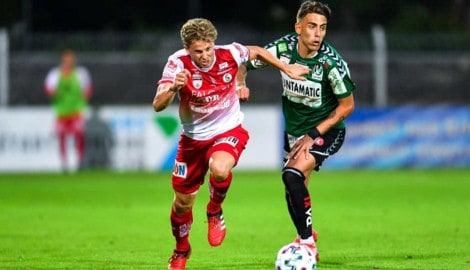 Jefte Betancor (re.) kickte auch für die SV Ried. 