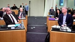 Man ist sich des Öfteren uneinig im U-Ausschuss. Die FPÖ (links Fraktionsführer Christian ...